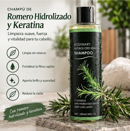 Beneficios del champú natural de romero de MYC Bienestar
