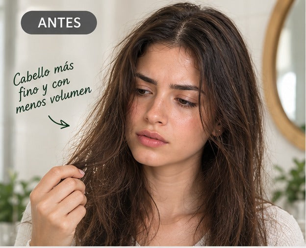 Cabello antes de empezar el Ritual Capilar Completo