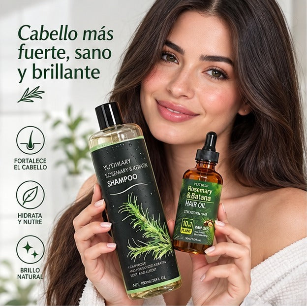 Champú de romero y aceite de batana del Ritual Capilar Completo
